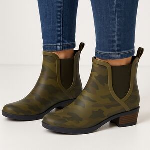 Lucky Brand Basel H20 Camoflage Pull On Rain Bootie Size 7M